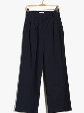FRNCH Pleated Navy Pant